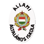 Állami általános iskola címeres táblája