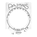 Pajás fényképezőgép előoldali felirati lemeze (50-es évek)