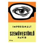 Szemüvegtörlő papír (70-es évek)
